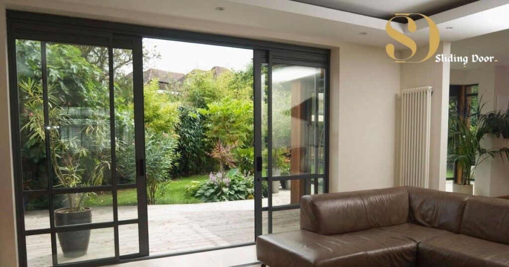  Sliding Glass Door with Private Lounge Area and Bamboo Gate
